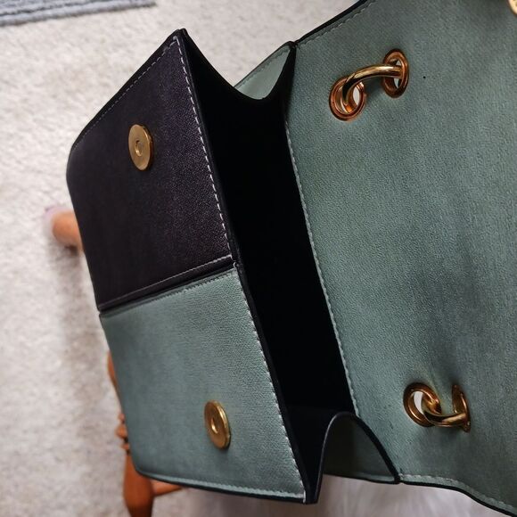 Multi-Color Blue Suede Shoulder Bag, Y2K Novelty Bag, Purse, Crossbody Bag - Picture 8 of 8